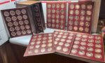 FRANKLIN MINT HISTORY OF THE UNITED STATES-200 BRONZE COINS COMPLETE SET-