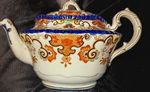 Samuel Radford Stunning Rare Imari 1879-1885 Porcelain Gilt Teapot (No Lid😓)