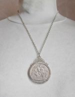 VICTORIA 1894 LVII CROWN BRITISH SILVER COIN 