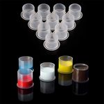 UPto 100X TATTOO Ink Cup S/M/L/XL Plastic Cup Pot Pigment Cosmetic Microblading