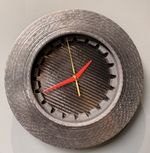 Formula 1 Carbon Fibre Brake Disc Clock Motorsport Memorabilia Rare 