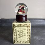 Past times sledging musical Christmas theme. Snow dome. Boxed