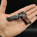 Beretta 92F Collectible Mini Toy Gun Metal Keychain 1:3 Scale