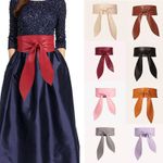Women's Lady Waist Wide Dress Belt Soft PU Leather Wrap Around Tie Corset Cinch