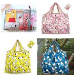 Snoopy/Totoro/Hello Kitty Reusable Foldaway Shopper Tote Bags Waterproof L + XL