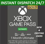 1 Month Xbox Game Pass Ultimate Membership