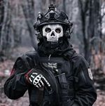 Military tactical balaclava mask with Ghost Ghost skull from the Call of Duty...