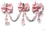 PERSONALISED PRAM CHARM CLIP TRIPLE PINK PEARL GIRL LUXURY BABY SHOWER GIFT
