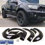 Wheel Arches Extension Fender Flares Set Gloss Black Fits Ford Ranger 2019-2022