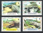 Panama WWF American Crocodile 4v 1997 MNH SG#1590-1593 MI#1787-1790 Sc#846 a-d