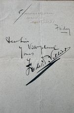 FREDERICK VILLIERS 1851-1922. BRITISH WAR ARTIST & WAR CORRESPONDENT. AUTOGRAPH