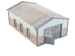 1:43 Scale Garage Building Hangar-Barn – Diorama Decor Kit for Model Car Display