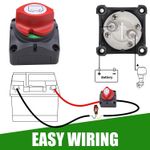 Battery Switch Isolator Cut Off Kill for Knob Marine Boat Camper Truck 12V 600 A