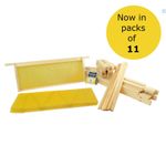 BS SN4 Super Frame & Foundation Pack of 11 with Free pins for beekeeping