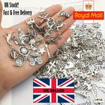 50 X Charms Mixture - Silver Pendants/Charms Jewellery Necklace UK STOCK!!!