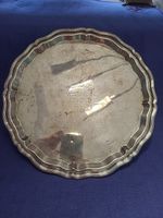 Antique Silver Plated Salver Tray Presented Military Officer Mule Depot Wedding