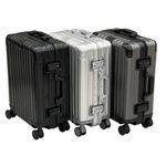 REAL Full Metal Aluminium 20 inch Cabin Carry on Luggage Suitcase - 55x40x23cm