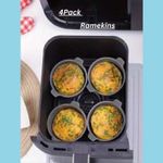 4pcs Silicone Ramekins for Air Fryer, Air Fryer Egg Moulds