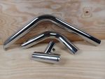 HARLEY DAVIDSON GENUINE CHROME SCREAMIN EAGLE 18 UP SOFTAIL EXHAUST SHIELD SET