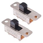 2 x On-On Standard Slide Switch DPDT 1.5A