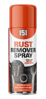 151 Rust Remover Spray Fast Acting On Metal Surfaces Remove and Prevent Rust
