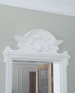 Late Victorian Door Pediment Gypsum Reproduction
