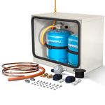 DOUBLE 904 907 CAMPING GAZ STEEL GAS LOCKER KIT - CAMPING GAS REGULATOR (GREY)