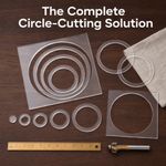 9Pcs Acrylic Router Template, Ring Quilting Template Drawing Stencil Patchwork