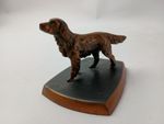  English Setter Brass Dog Statue Spaniel 