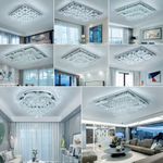 Modern Chandelier LED Ceiling Crystal Lights Luxury Pendant Lamps Chic Fixture