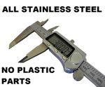 8" / 200 mm Digital Vernier Calipers CE  Large Screen ALL STAINLESS STEEL 8 inch