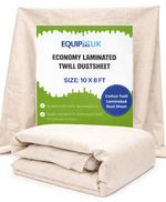 Laminated Cotton Dust Sheet Economy Waterproof Protective Cover for Decorating