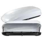 320 Liter Car Roof Top Box White Waterproof Cargo Storage Box Camping Travel