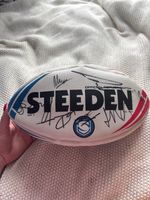 Super league, 24/25 Leeds Rhinos signed rugby ball, size 5