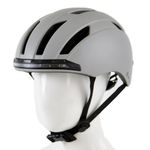 ETC C339 Cool Grey Urban Helmet with integral Front and Rear LEDs LARGE 58-61CM