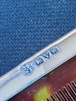 Antique Silver Comb hallmark 1922 Chester