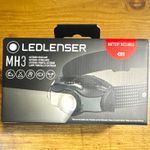 Ledlenser MH3 LED Head Torch, Black, Li-Ion Battery Included