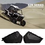UTV Lower Door Storage Bag Pair Kit Black For Polaris RZR XP Turbo S / S 900 EPS