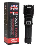 Niton Tactical Focus T5000 rechargeable torch with USB portable power bank