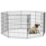 PawHut 8-Panel DIY Dog Pen with Door for Indoor/Outdoor Use, 76cm High