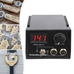Wood Burner Pyrography Kit Dual 2 Pen Burning Machine Gourd Crafts Tool