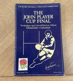 John Player RFU Cup Final RUGBY PROGRAMME Gloucester v Leicester 15 April 1978