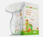 Silicone Breast Pump By Littlebloom - Hands Free Manual With Lid, Green