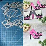 Metal Cutting Dies High Heel Shoe Scrapbooking Embossing Paper Card Stencils DIY
