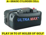 ULTRAMAX Golf Lithium golf trolley battery 12V 18-27 Hole LiFePO4 WITH CHARGER
