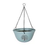 Hanging Basket for Garden 16cm x 30.5cm Blue X 1