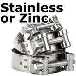 W1 ZINC W4 Stainless Steel Hose Clamps  Exhaust T Bolt Marine Clip ASH