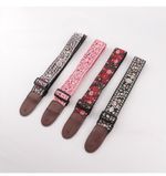 Jacquard Woven Embroidered Guitar Strap Shoulder Belt for Bass/Acoustic/Electric