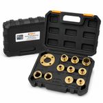 Router Guide Bush Set - Solid Brass, 11 Piece Set, With Plastic Box