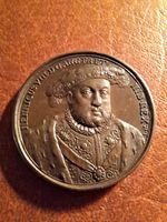 Dassier King Henry VIII 1731 Medal - part of Kings & Queens of England series